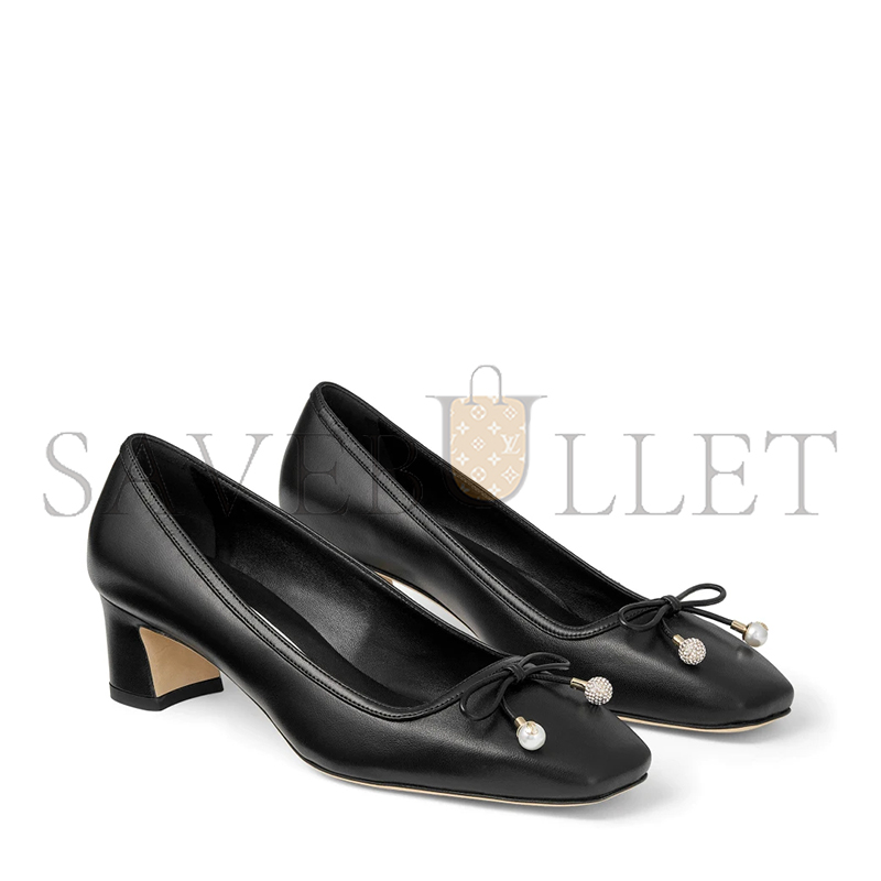 Ji*y Ch* elme 45 black nappa leather pumps elme45nap